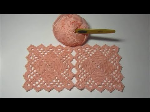 Видео: Универсальный мотив крючком для "ажурной" и толстой пряжи