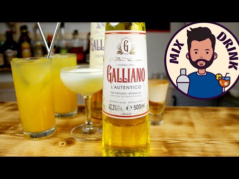 Видео: Ликеры Galliano L`Autentico / Galliano Vanilla , Харви Волбенгер, Золотой Кадиллак, Galliano HOTSHOT