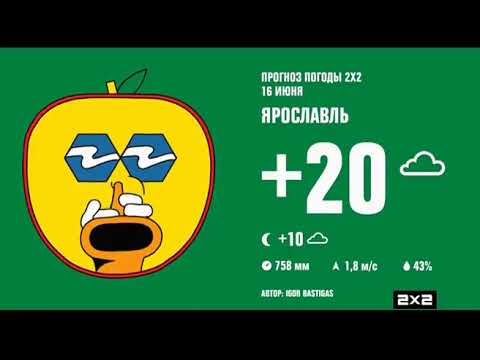 Видео: Заставка _“Далее_“ и прогноз погоды (2х2, 15.06.2018).mp4