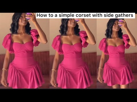 Видео: КАК СКРОЙТЕ ПЛАТЬЕ-КОРСЕТ С БОКОВЫМИ СБОРКАМИ #корсет #вирусноевидео
