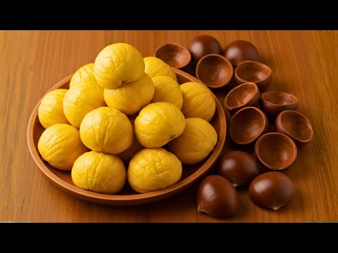 Видео: Очистите каштаны всего за 2 секунды, не разломав их! Гениальный бабушкин трюк 🌰😱