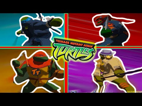 Видео: ВСЕ КОСТЮМЫ ЧЕРЕПАШКИ В TMNT 2003 / ОБЗОР СКИНОВ В Teenage Mutant Ninja Turtles Новые Приключения