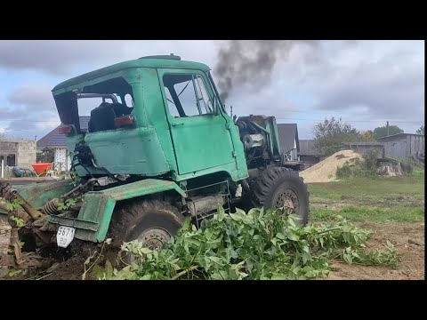 Видео: Саморобний Кіровець СМД-22 з турбіною та інтеркулером — у роботі, рве дерева як звір! 💪🌲