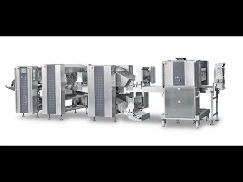 Видео: FRITSCH MULTILINE  Линия для формовки/раскатки непрерывного тестового полотна