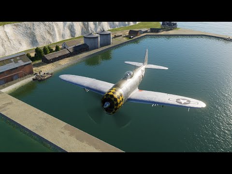 Видео: DCS P-47D "Thunderbolt" . Запуск, руление , взлет, вооружение.