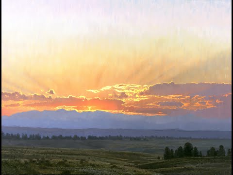 Видео: Как нарисовать закат|рисуем легко яркий закат для начинающих #арт #живопись