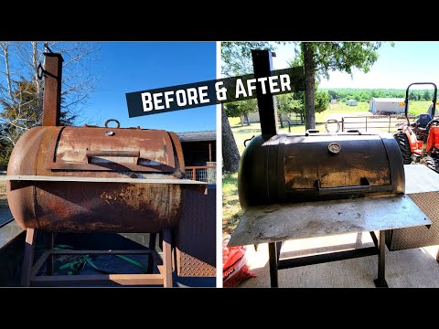 Видео: Реставрация коптильни Offset Smoker — Копчение свиных рёбрышек (мини-документальный фильм)