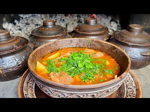 Видео: Чанахи по-львівськи. Глиняні горщики та піч творять чудеса! В кінці відео - бонус!