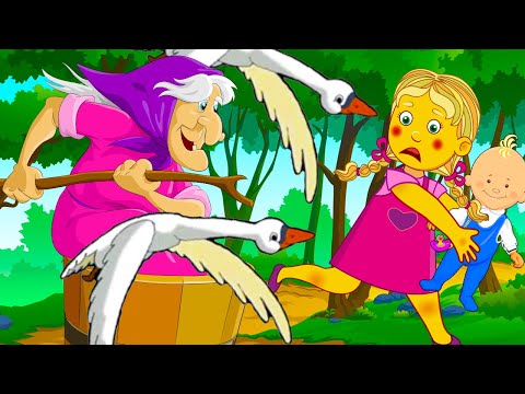 Видео: Гуси-Лебеди и Баба Яга - Любимая сказка / Мультфильмы для детей / Машулины сказки / Сказки малышам