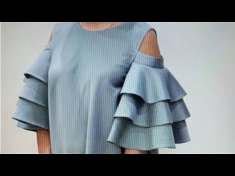 Видео: Как идеально выкроить и сшить трехъярусный расклешенный рукав