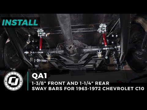 Видео: Классический передний и задний стабилизатор поперечной устойчивости Chevrolet | QA1 | Установка C...