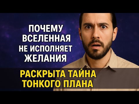 Видео: Почему Вселенная не исполняет желания? Разгадка на ТОНКОМ ПЛАНЕ