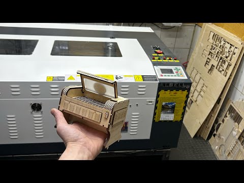 Видео: Лазерный станок 100*60cm Ruida  на 100 w -CO2