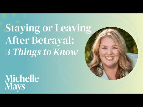 Видео: Стоит ли мне остаться или уйти после измены? 3 вещи, которые нужно знать, чтобы принять решение