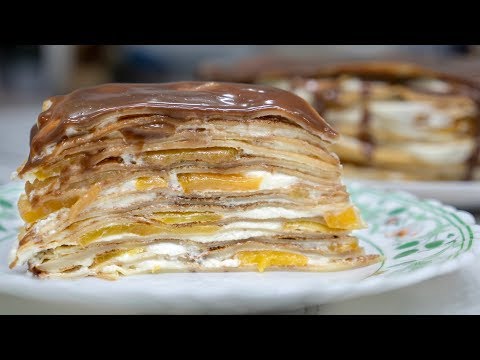 Видео: Блинный торт 🥞 "Крепвиль" - Я - ТОРТодел!