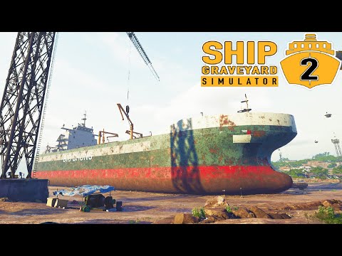 Видео: Кладбище Кораблей - Распил Корабля Big Chung - Steel Giants DLC - Ship Graveyard Simulator 2