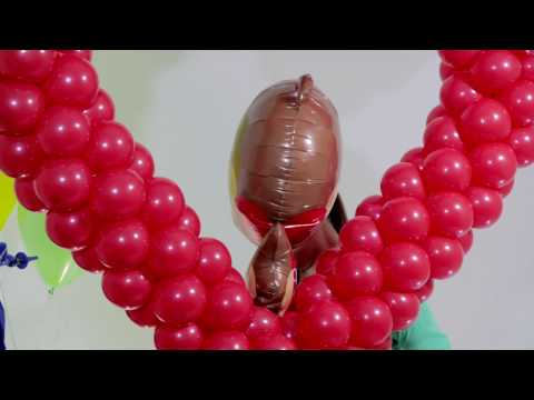 Видео: 13 видео урок по аэродизайну. Сердце из воздушных шаров