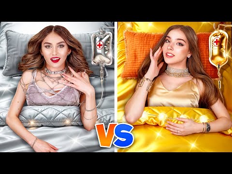 Видео: Золотая Девушка vs Серебряная Девушка! Мы Попали в Больницу!
