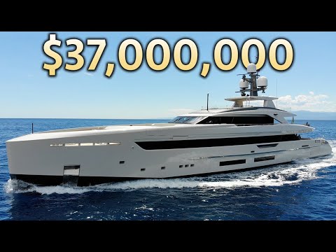 Видео: Внутри роскошной итальянской мегаяхты стоимостью 37000000 долларов с вертолетной площадкой