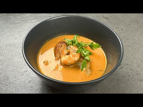 Видео: Французский суп Биск из очисток креветок