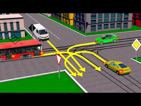 Видео: Кто из водителей, обязан уступить дорогу трамваю?