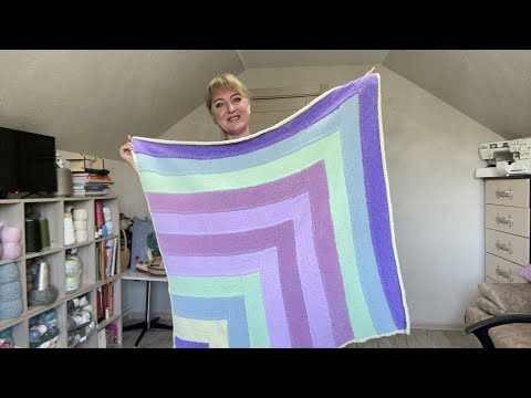 Видео: Вяжем детский плед из плюшевой пряжи!