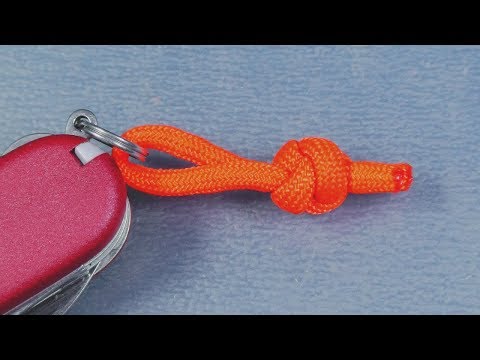 Видео: Красивый узел на темляк, нож или бегунки молнии!