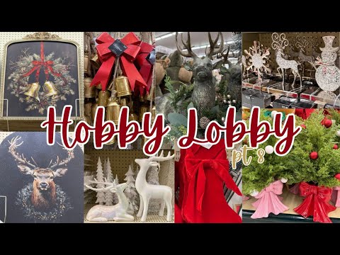 Видео: НОВЫЙ Рождественский декор для лобби Hobby Shop With Me PT8