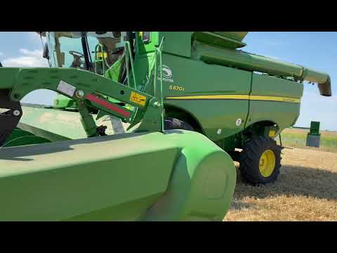 Видео: Окончание уборки  пшеницы🌾💪 Джон дир s670 продажа элиты пшеницы