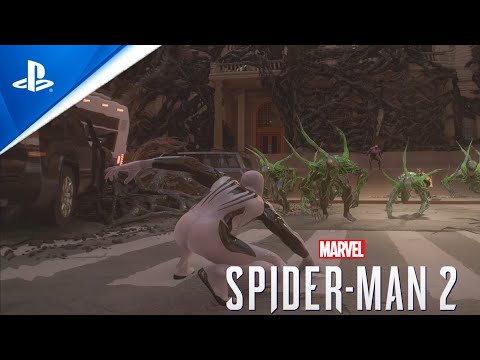 Видео: Человек-Паук 2. Сражение с симбиотами. 4К HDR