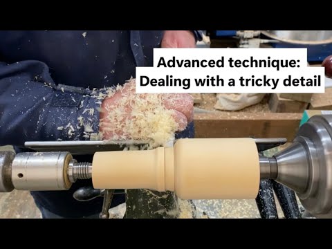 Видео: Продвинутая техника: точение сложной детали вблизи бусины