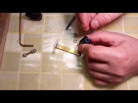 Видео: Казак УБР. Узел скольжения (втулка) подвес на установочных винтах. Распечатанная шкала мех.угломера