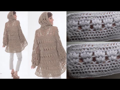 Видео: Пальто Полупальто Простой красивый  узор Отличная идея