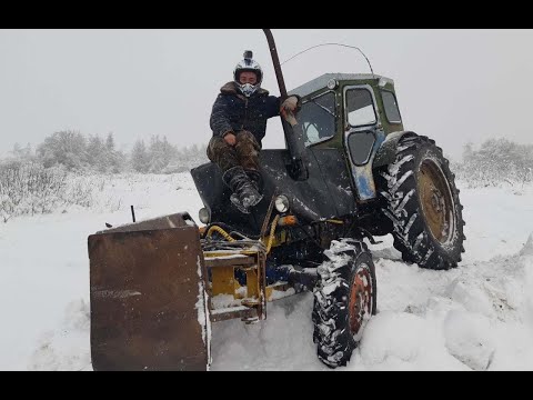 Видео: Т-40АМ. Новый Год - ДЕЛО ДОБРОЕ! Снега много не бывает!