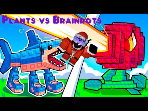 Видео: Plants vs Brainrots.Пытаюсь победить Brainrots)УБИЛ БОССА!!!😁