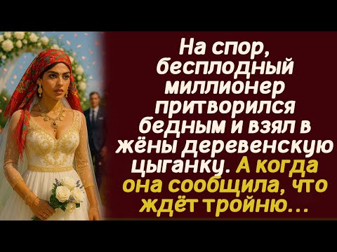 Видео: На спор, бесплодный миллионер притворился бедным и взял в жёны деревенскую цыганку. А когда она