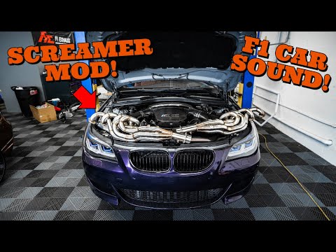 Видео: Мой недорогой E60 M5 получает самое современное обновление заголовка — легендарный звук!