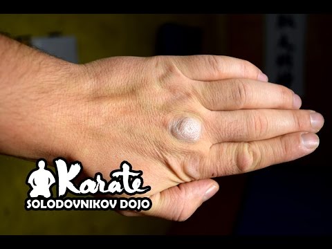 Видео: Железная рука / Набивка рук на макиваре кекусинкай карате / Gasket hands on the makiwara kyokushin
