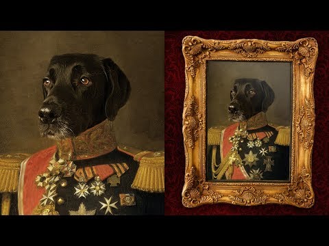 Видео: Как создать забавный портрет питомца маслом в Photoshop