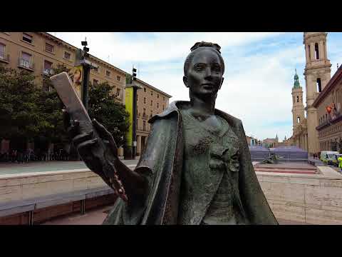 Видео: Прогулка по Сарагосе 2021 🇪🇸 Испания [4K]
