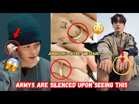 Видео: Золотое кольцо Чонгука и татуировка «J&M» — невысказанное любовное послание для Чимина? 💞