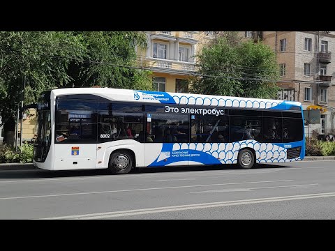 Видео: Летний Волгоград. Электробусный маршрут 15. "Ул. Тополёвая" - "Площадь Титова". Summer Volgograd.