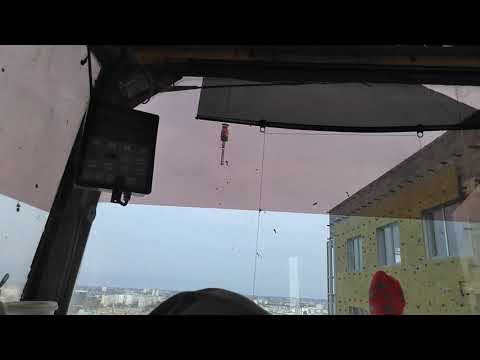 Видео: Как качает кран при ветре