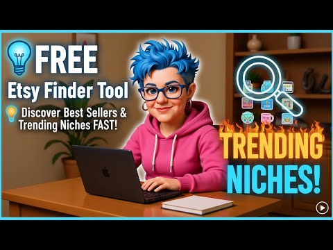 Видео: Бесплатный инструмент Etsy Finder: быстро найдите бестселлеры и трендовые ниши