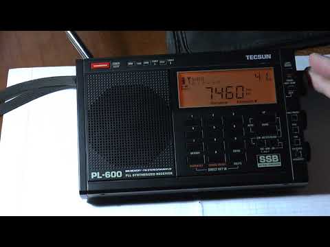 Видео: TECSUN PL600, короткие волны, 31/01/2018