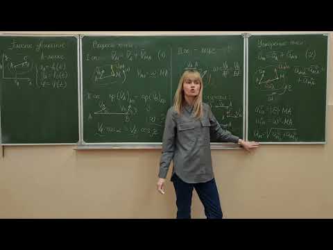 Видео: Кинематика. Плоское движение твердого тела. Формулы для определения скорости и ускорения точки тела.