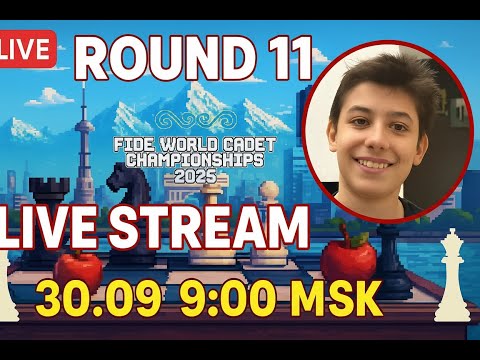 Видео: Artem T Mamikonyan — Первенство мира FIDE U12 | Тур 11 | 30.09 09:00 МСК | Прямой эфир | lichess.org