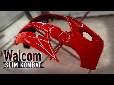 Видео: Красим бампер Opel Astra краскопультом Walcom Slim Kombat HTE 1.3