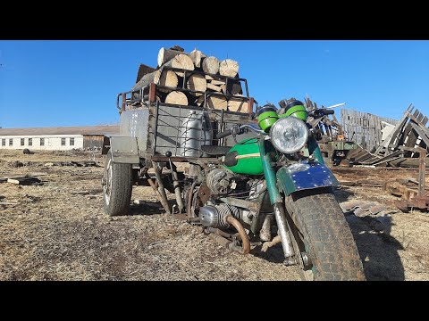 Видео: Трицикл из Урала отличный помощник😁
