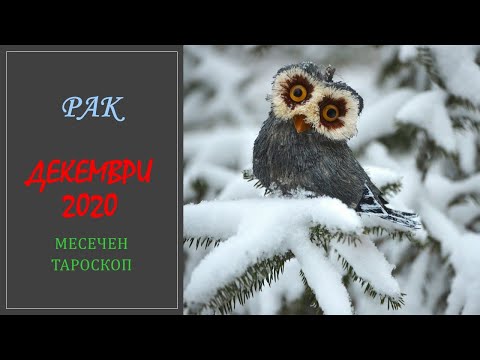 Видео: ♋ Рак Таро Прогноза Декември 2020 ☃️ Месечна Таро прогноза